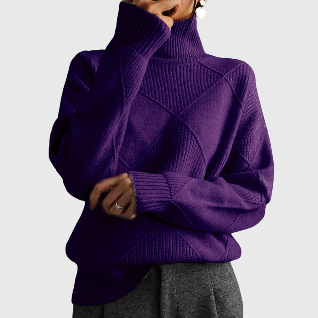 Classic black turtleneck sweater from BobaFashion shown in a polished everyday outfit