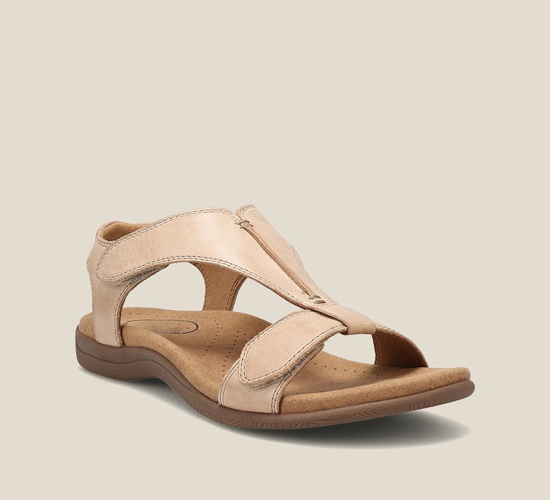 Dove sandals in Blue showing adjustable strap closure and secure fit