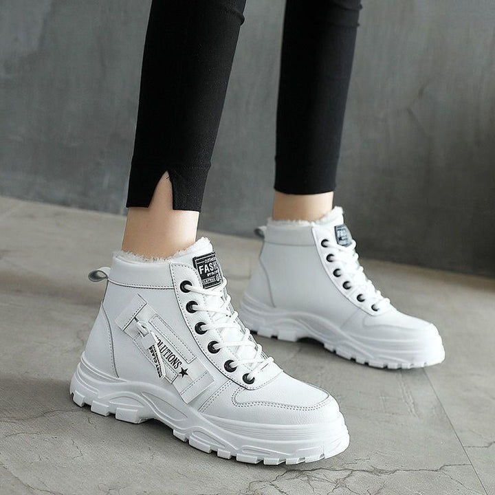 BobaFashion Freya comfort boots pair shot showing multiple color options side by side