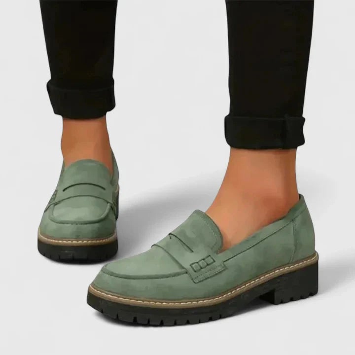 BobaFashion Journey Orthopedic Loafers in multiple color options including Black, Pink, Blue, Brown, Green, and Red