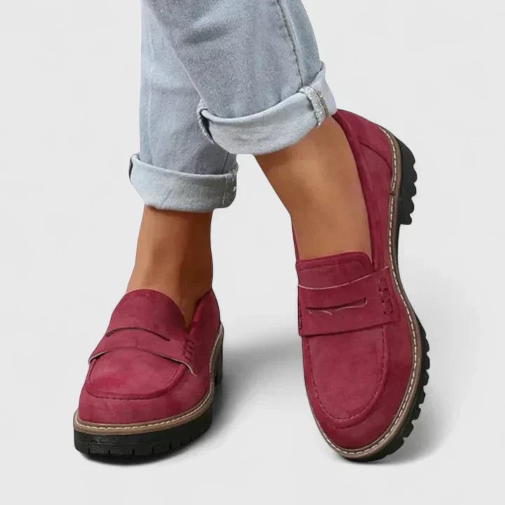 BobaFashion Journey Orthopedic Loafers top-down view displaying the supportive footbed and comfortable fit