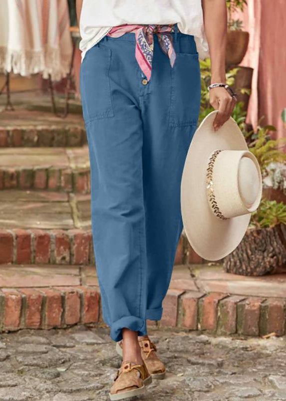 BobaFashion relaxed trousers in multiple color options laid flat for color comparison