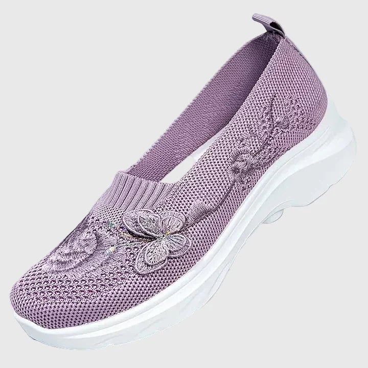 Lydia slip-on sneakers in purple displayed on a clean white background