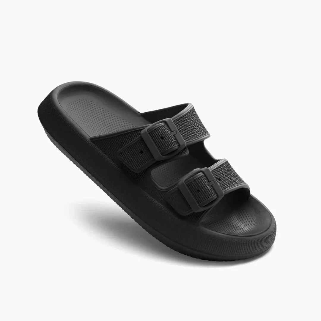 Side view of Marlowe women's sandals highlighting the cushioned insole and lightweight sole