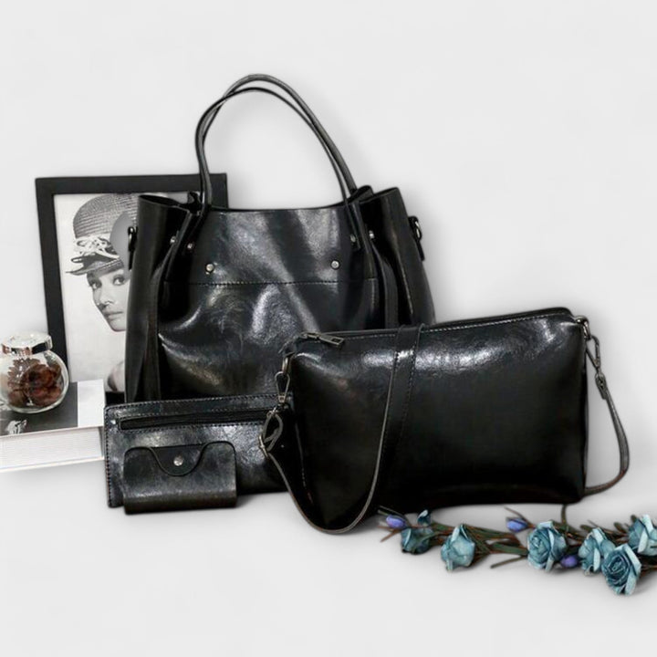Back view of the Olivia shoulder bag showing clean finish and strap detail